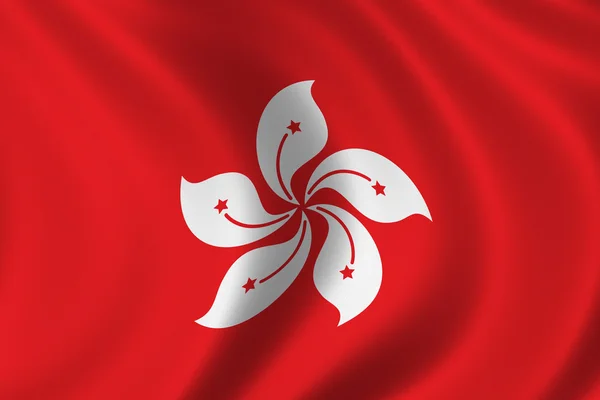 Hongkongs flagga — Stockfoto