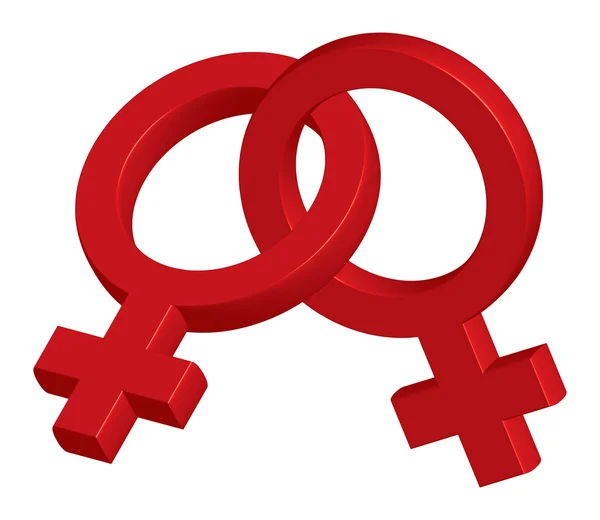 Weibliche Symbole — Stockfoto