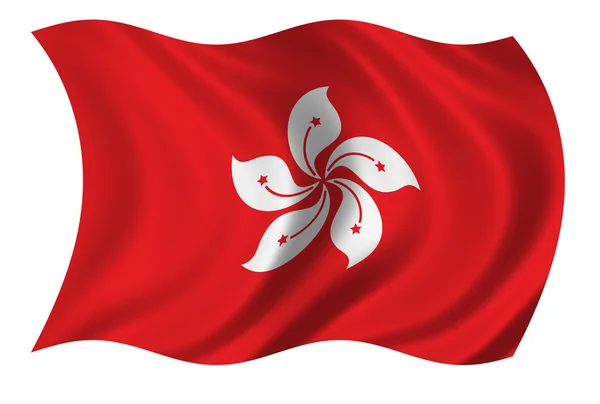 Flagga honkgkong — Stockfoto