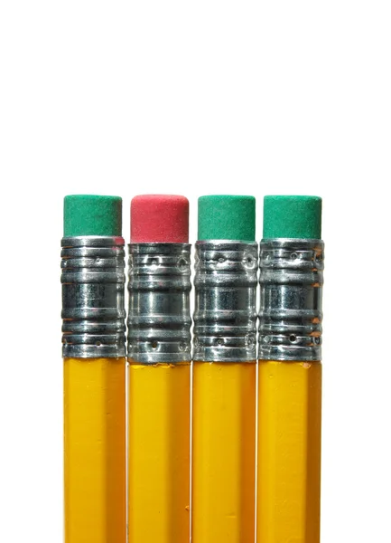 Lápis Erasers — Fotografia de Stock
