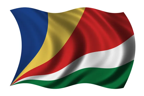 Seychelle-szigetek zászlaja — Stock Fotó