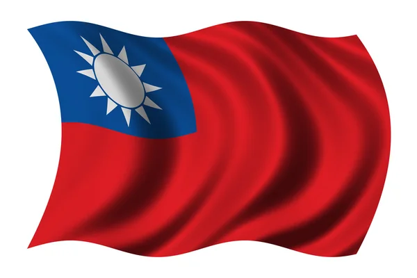 Bandera de Taiwan —  Fotos de Stock