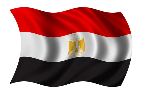 Прапор Єгипту — стокове фото