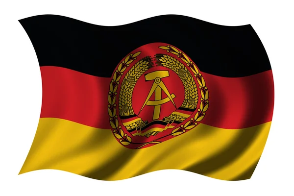 东德国旗 — 图库照片