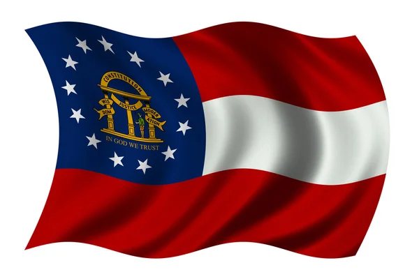 Georgien flagga — Stockfoto