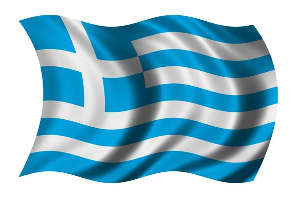 Greklands flagga — Stockfoto