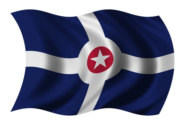 Флаг Индианаполиса — стоковое фото