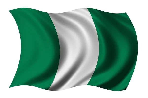 Nigerias flagg – stockfoto