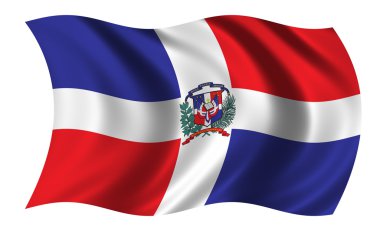 Flag of the Dominican Republic clipart