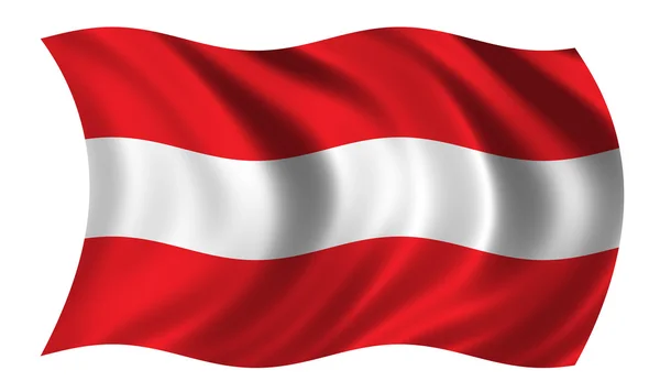 Flaggan av Österrike — Stockfoto