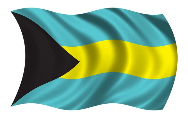 Bandeira de Bahamas — Fotografia de Stock