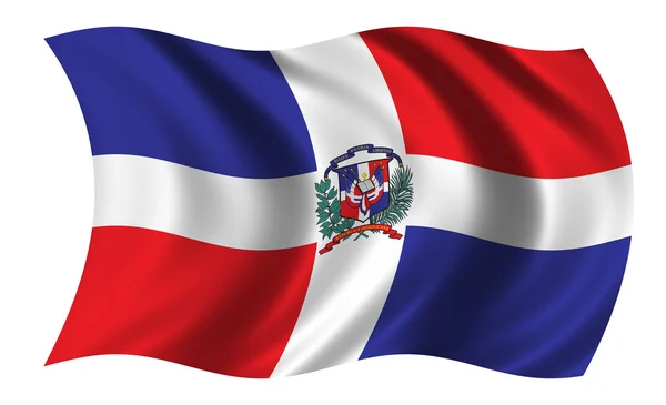 ドミニカ共和国の旗 — ストック写真