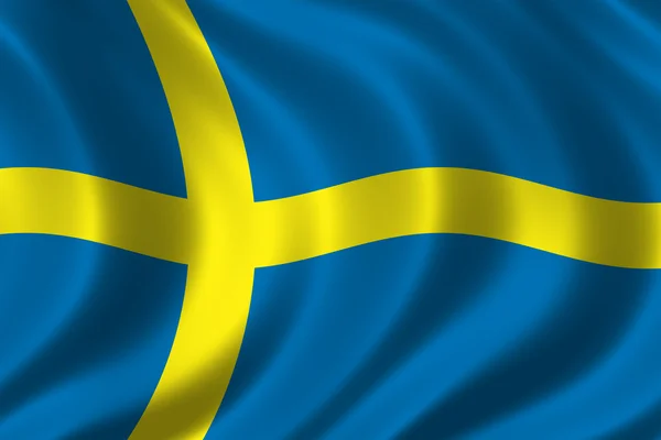 İsveç bayrağı — Stok fotoğraf