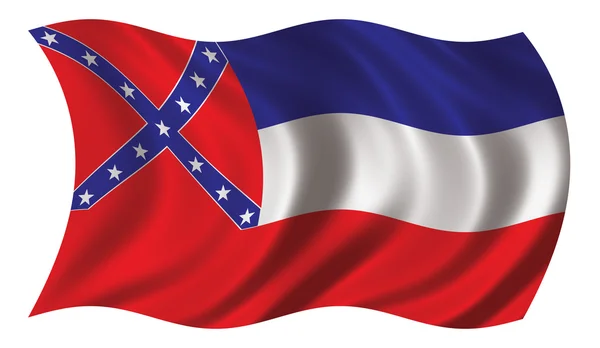 Флаг Миссисипи — стоковое фото