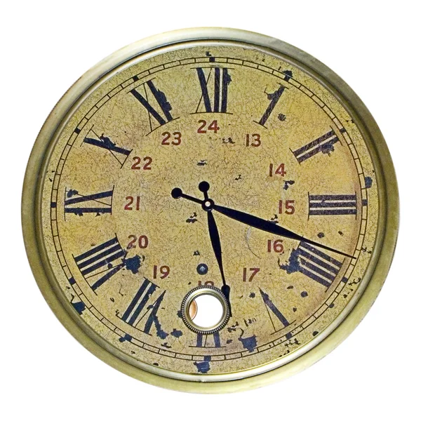 Обличчя з гранжевого годинника Ліцензійні Стокові Фото