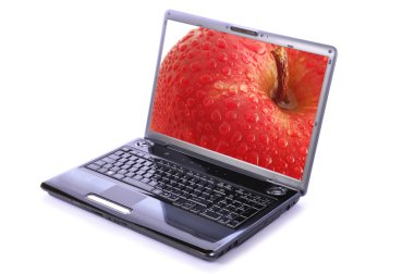 Modern laptop isolated clipart