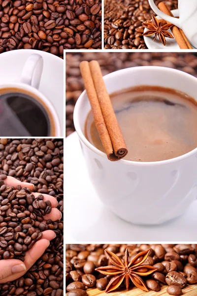 Kaffee-Collage — Stockfoto