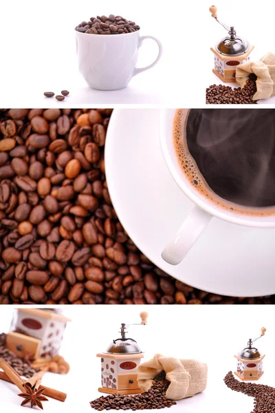 커피 콜라주 — 스톡 사진