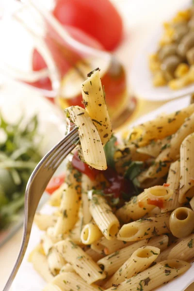 Delizioso piatto di pasta — Foto Stock