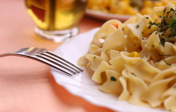 Läckra pasta måltid — Stockfoto