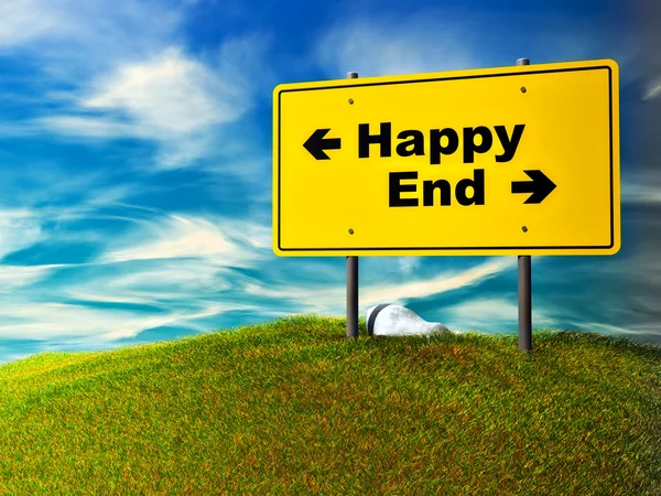 Stock image Happy or end