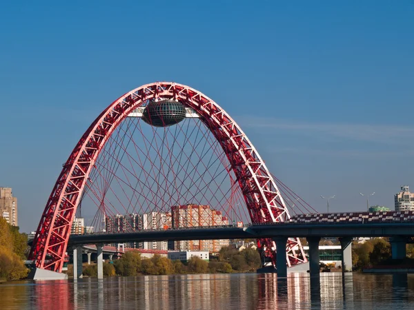 stock image Modern bridge  in Moscow