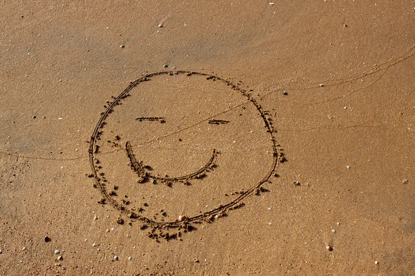 Glimlach op het strand. — Stockfoto