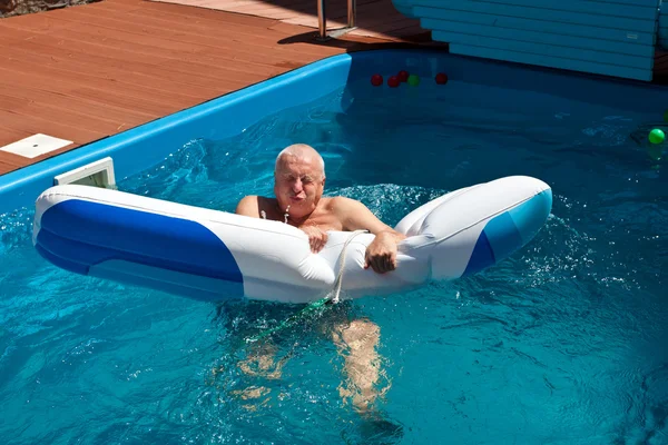 Old man having fun. — Stock Photo, Image