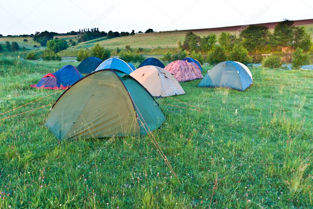 Camping tentes.