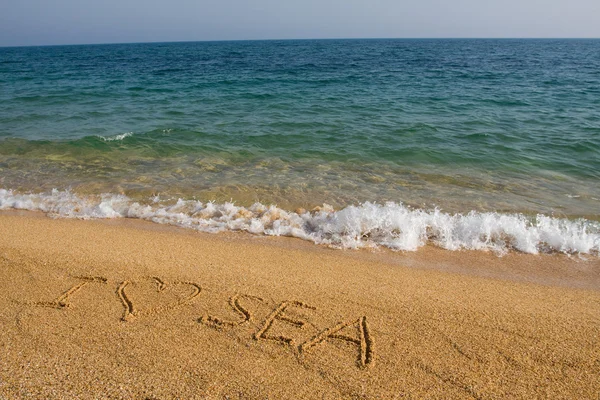 Ik hou van de zee. — Stockfoto