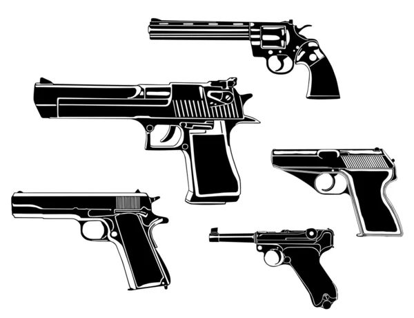 Schusswaffen — Stockvektor