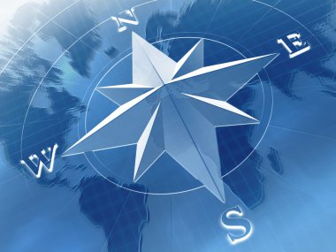 Compass rose clipart