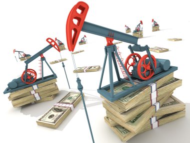 Oil pumps clipart