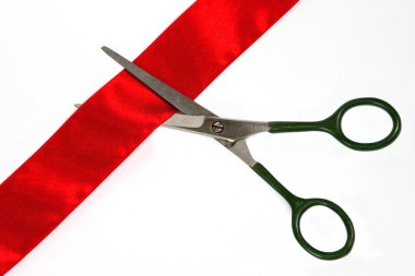 CUTTING RIBBON clipart