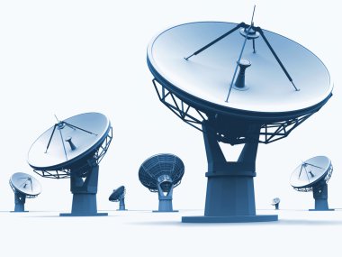 Radiotelescopes clipart