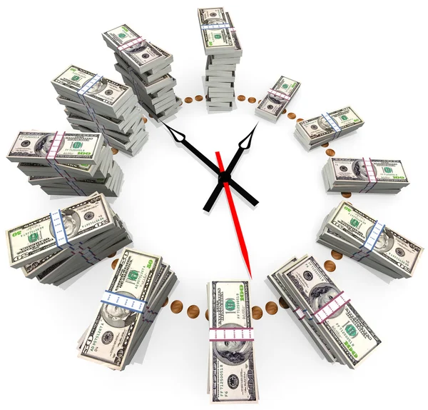 El tiempo es dinero Imagen de stock