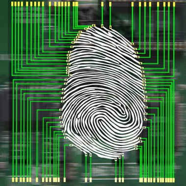 Fingerprinting clipart