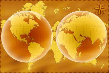 World map clipart