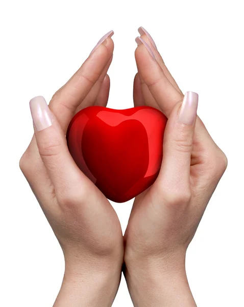 Coração nas mãos — Fotografia de Stock