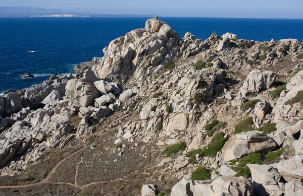 Rochas e mar - Capo Testa, Sardegna — Fotografia de Stock