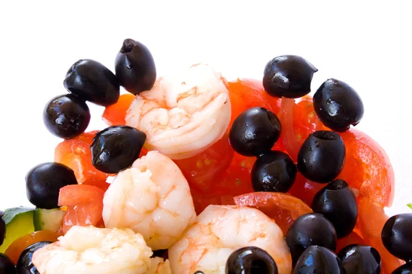 Shrimps Salad - Closeup — Stock Photo, Image