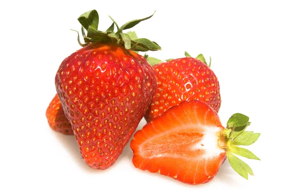 Strawberries On White Background — Stock Photo, Image