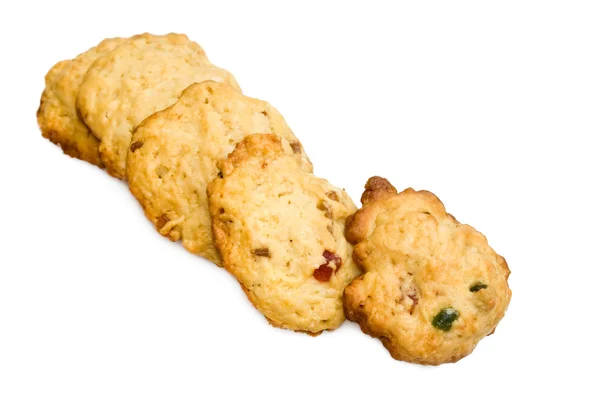 Kekse isoliert auf weißem Hintergrund — Stockfoto