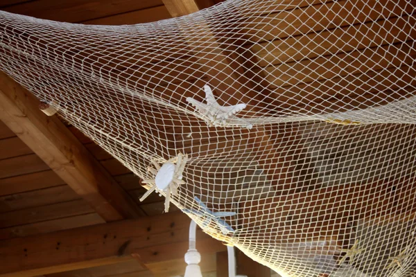 stock image Decorations - Fishing Net With Starfish