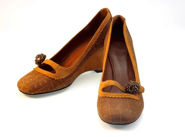 Barna női cipő — Stock Fotó