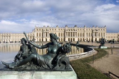 Effigy around Versailles Palace in Paris clipart