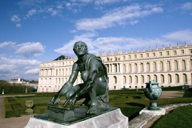 Effigy around Versailles Palace in Paris clipart