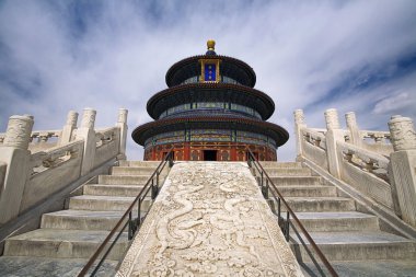 Temple of Heaven under blue sky clipart