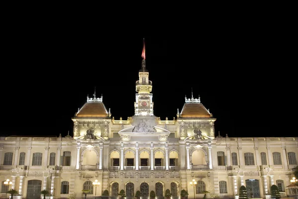 stock image Nightview of Committee Ho chi Minh