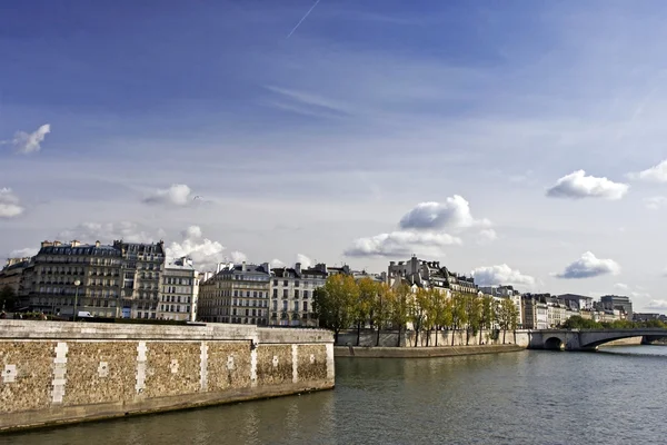 Scène van de rivier de seine, paris — Stockfoto